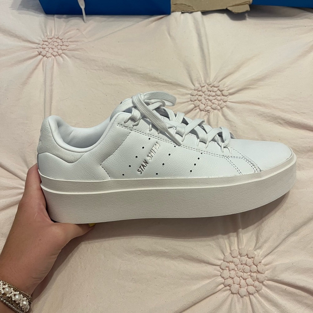 Adidas Stan smith Bonega platform sneakers ‘triple white’